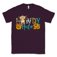 Plum Western Howdy Heifer With Simmental Cow Classic Tee - LillyAllenDesigns