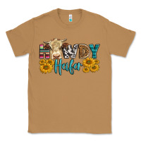 Toasted Coconut Western Howdy Heifer With Simmental Cow Classic Tee - LillyAllenDesigns