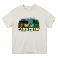 Cream camp crew Heavy Core Tee - NancyCooperArtShop