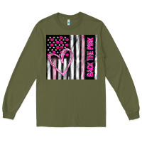 Army Green back the pink Long Sleeve Tee - TumblerDesignByShophia