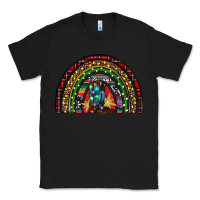 Black Christmas cowboy boots rainbow Classic Tee - RanaPortraitStore