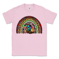 Bubblegum Pink Christmas cowboy boots rainbow Classic Tee - RanaPortraitStore