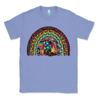 Colony Blue Christmas cowboy boots rainbow Classic Tee - RanaPortraitStore