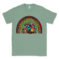 Sage Christmas cowboy boots rainbow Classic Tee - RanaPortraitStore