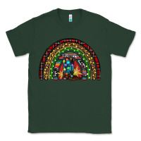 Sports Green Christmas cowboy boots rainbow Classic Tee - RanaPortraitStore