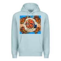 Blue Mist basketball Premium Hoodie - FaDigitalArtStudio