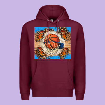 Basketball Premium Hoodie Designed By Fadigitalartstudio