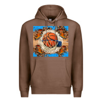 Chestnut basketball Premium Hoodie - FaDigitalArtStudio