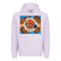Lilac basketball Premium Hoodie - FaDigitalArtStudio