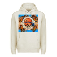 Oatmeal Heather basketball Premium Hoodie - FaDigitalArtStudio