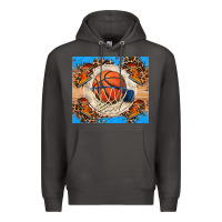 Smoke basketball Premium Hoodie - FaDigitalArtStudio