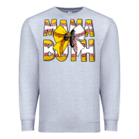Heather Grey Mama Of Both Premium Sweatshirt - CowhideDigitalArt