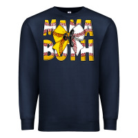 Navy Mama Of Both Premium Sweatshirt - CowhideDigitalArt