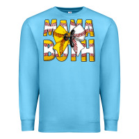 Ocean Blue Mama Of Both Premium Sweatshirt - CowhideDigitalArt