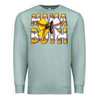 Seafoam Mama Of Both Premium Sweatshirt - CowhideDigitalArt