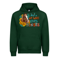 Forest Green just a girl who loves horses Urban Hoodie - Artiststas