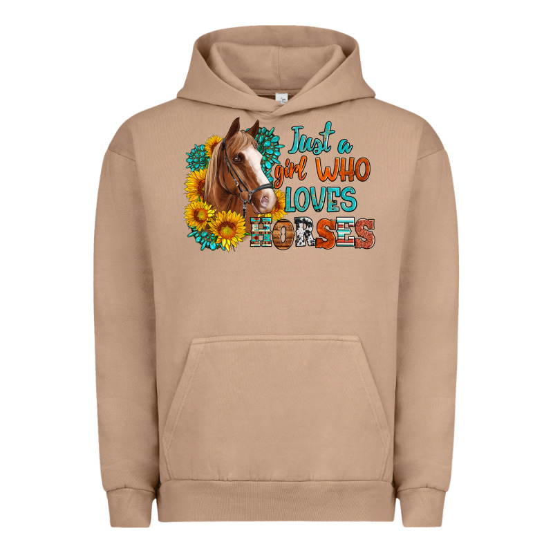 Just A Girl Who Loves Horses Urban Hoodie by Artiststas | Teevron