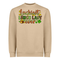 Mushroom St. Patrick's Luckiest lunch lady ever Heavyweight Sweatshirt - OliviaCreatesArt