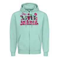 Seafoam one loved mama valentine's day Zipper Hoodie - FaDigitalArtStudio