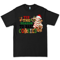 Black Tis' the season to bake cookies Premium Tee - NancyCooperArtShop