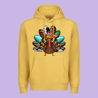 Thanksgiving Turkey Premium Hoodie Designed By Ranaportraitstore