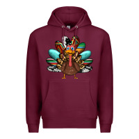 Burgundy thanksgiving turkey Premium Hoodie - RanaPortraitStore