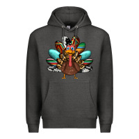 Charcoal Heather thanksgiving turkey Premium Hoodie - RanaPortraitStore