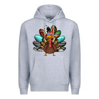 Heather Grey thanksgiving turkey Premium Hoodie - RanaPortraitStore