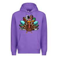 Purple thanksgiving turkey Premium Hoodie - RanaPortraitStore