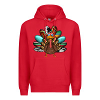 Red thanksgiving turkey Premium Hoodie - RanaPortraitStore