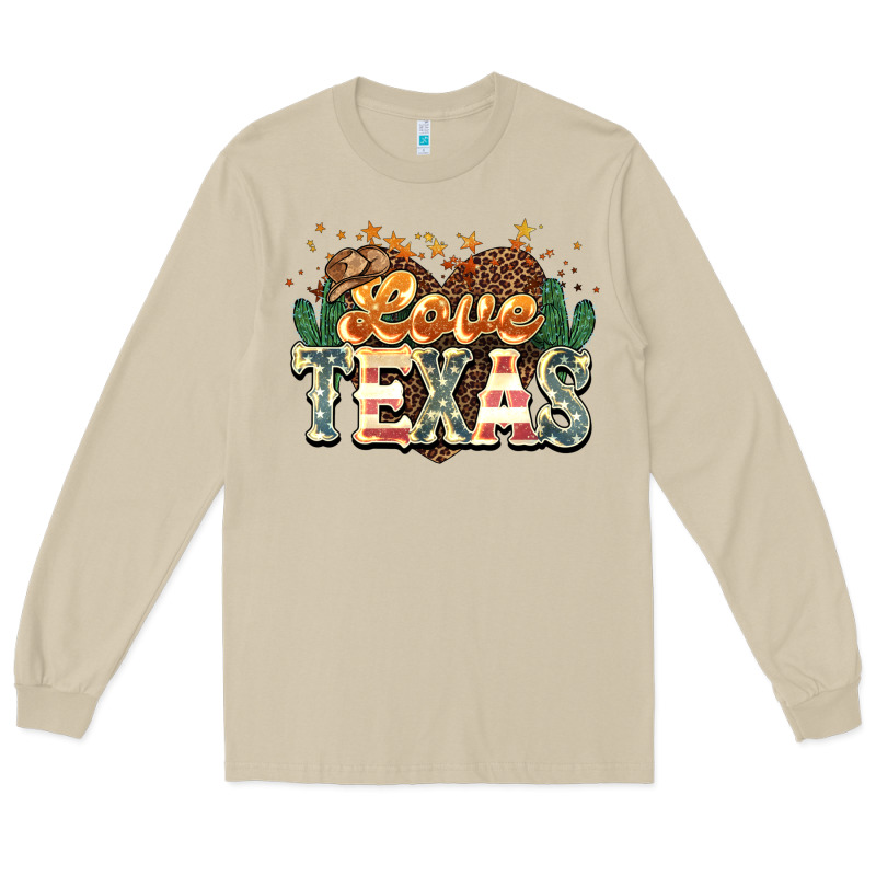 Love Texas 4th Of July Long Sleeve Tee by HowdyJamesFarm | Teevron