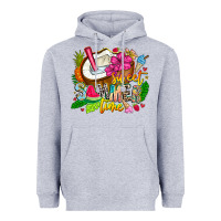 Heather Grey summer time Heavyweight Hoodie - CowhideDigitalArt