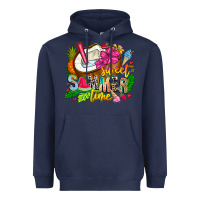 Navy summer time Heavyweight Hoodie - CowhideDigitalArt