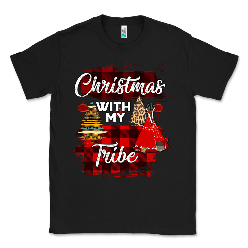 Christmas With My Tribe Classic Tee by Bettercallsaul | Teevron