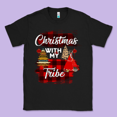 Christmas With My Tribe Classic Tee Designed By Bettercallsaul