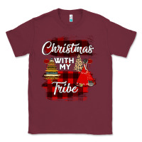 Burgundy Christmas With My Tribe Classic Tee - Bettercallsaul