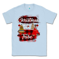 Dusty Blue Christmas With My Tribe Classic Tee - Bettercallsaul