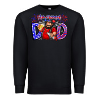 Black american dod Premium Sweatshirt - CowhideDigitalArt