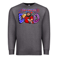 Charcoal Heather american dod Premium Sweatshirt - CowhideDigitalArt