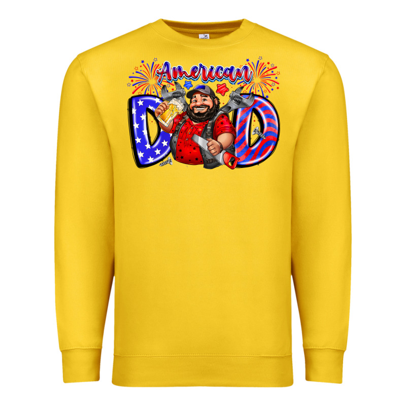 American Dod Premium Sweatshirt by CowhideDigitalArt | Teevron