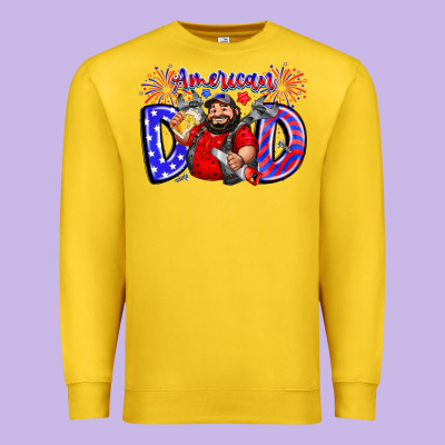 American Dod Premium Sweatshirt Designed By Cowhidedigitalart