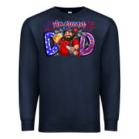 Navy american dod Premium Sweatshirt - CowhideDigitalArt