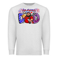 Oatmeal Heather american dod Premium Sweatshirt - CowhideDigitalArt