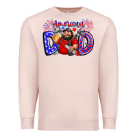 Pale Pink american dod Premium Sweatshirt - CowhideDigitalArt