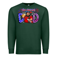 Sports Green american dod Premium Sweatshirt - CowhideDigitalArt