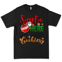 Black Santa here we have cookies Premium Tee - NancyCooperArtShop
