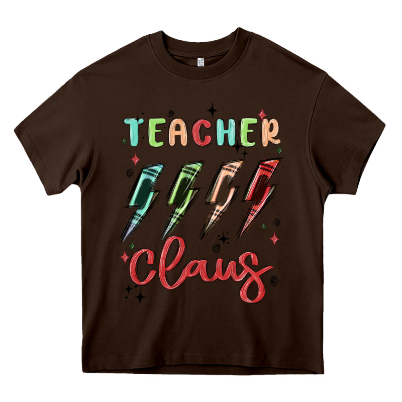 Teacher Claus Heavy Core Tee by MaliasSmallBusiness | Teevron