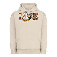 Pigment French Oak love goats serape cowhide leopard goat family Urban Hoodie - Artiststas