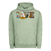 Pigment Oil Green love goats serape cowhide leopard goat family Urban Hoodie - Artiststas