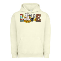 Pigment Pistachio love goats serape cowhide leopard goat family Urban Hoodie - Artiststas